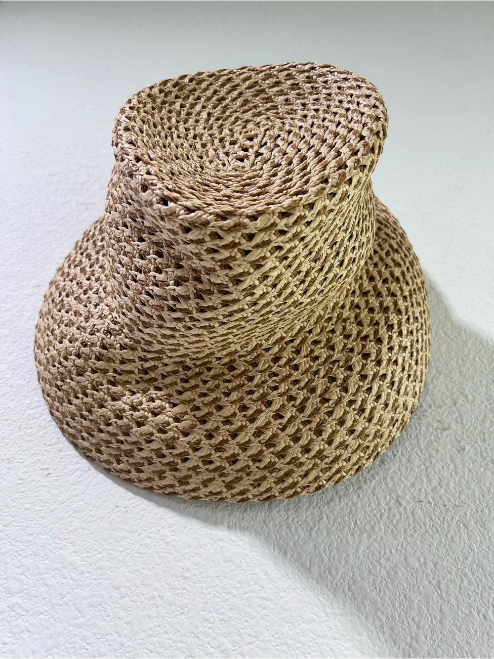 Eric Javits Women's Valeria Bucket Hat Wide Brim Straw Bucket Hat - Natural - Picture 14 of 16